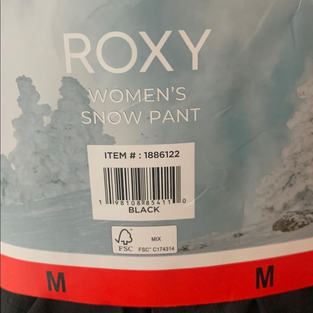 NWT Roxy Black Snow Pants (medium) - Picture 5 of 8